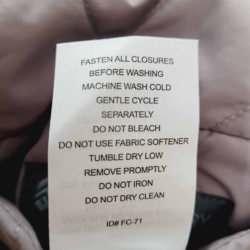 NWT Free Country Taupe Quilted Faux Fur Reversible Zip Puffer Vest Size L - Picture 13 of 13